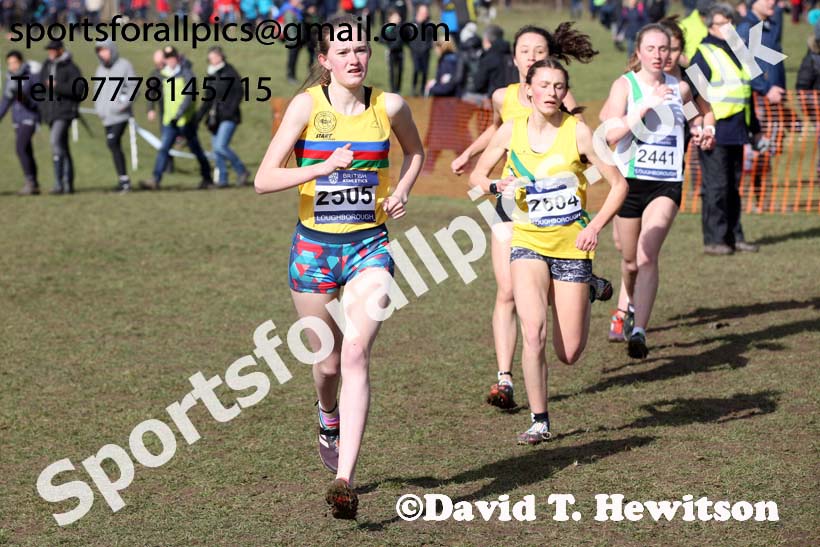 Womens under-20s 2019 British Athletics Inter Counties Cross Country, Prestwood Hall, Loughborough. Photo:  David T. Hewitson/Sports for All Pics